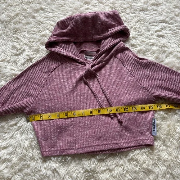 Gymshark Heathered Pink Hoodie - Picture 6 of 8